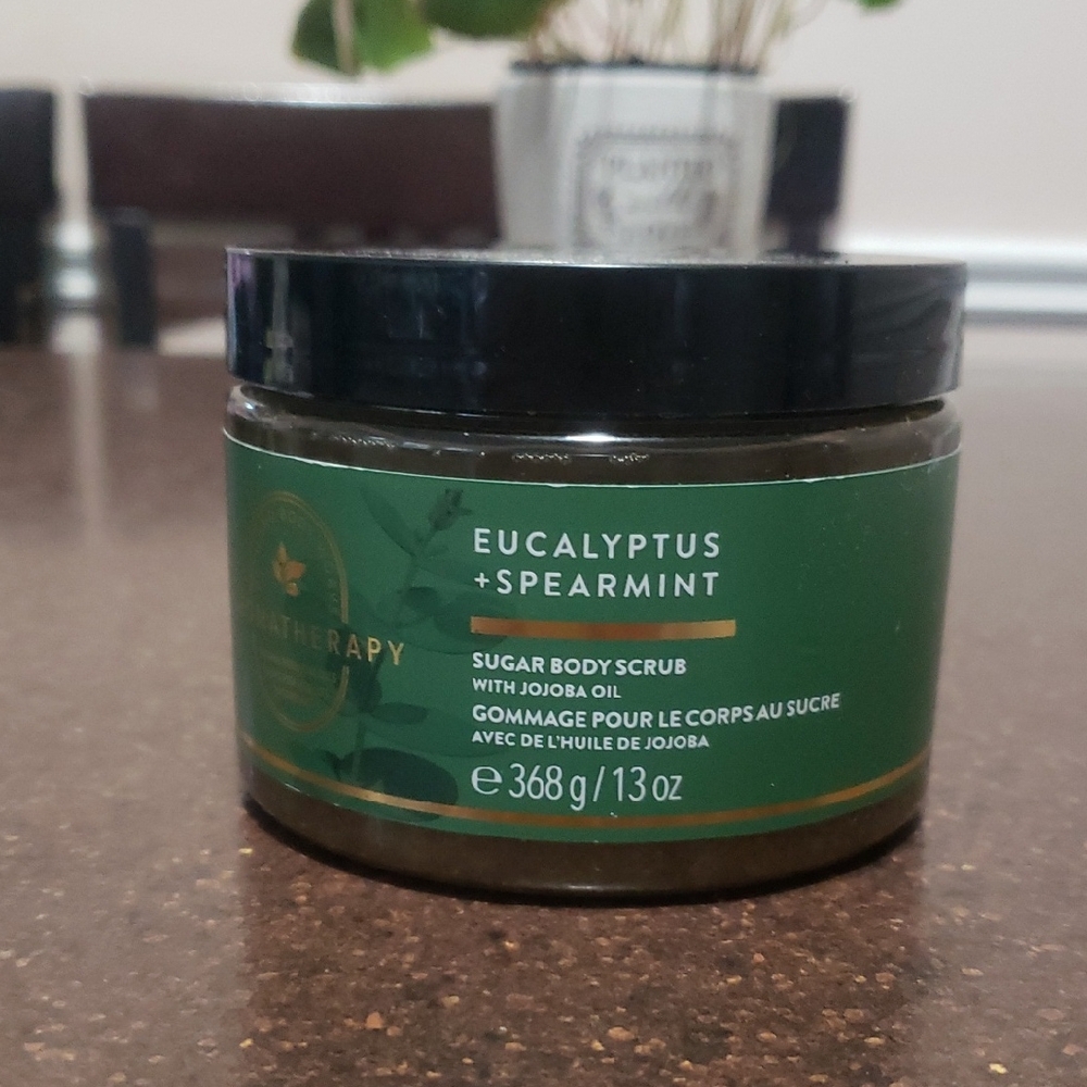 EUCALYPTUS SPEARMINT Stress Relief Sugar Body Scrub WITH JOJOBA OIL.
